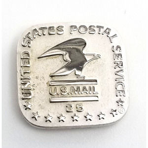 United State Postal Service USPS 25 Year Award Pin Tie Tack US Mail Eagle cTo